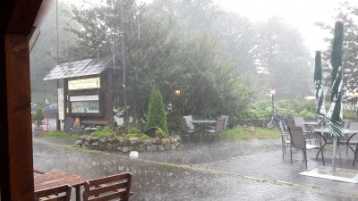 Glück gehabt. Rechtzeitig angekommen.