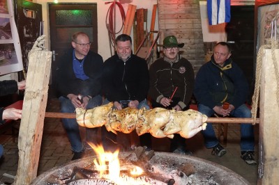 Die Hühnerstangen.