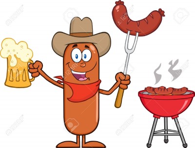 36878333-Cowboy-Wurst-Cartoon-Figur-mit-einem-Bier-und-W-rstchen-Next-To-Grill-Illustration-isoliert-auf-weis-Lizenzfreie-Bilder.jpg